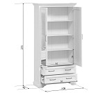 Шкаф-витрина Стилиус REG2W2S (Лиственница сибирская) | изображение 3