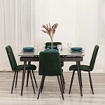 Стул обеденный Asti (2 шт. в упаковке), TREND, велюр, Deep Forest (изумруд), 50х55х93 | изображение 10