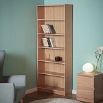 МАЛЬМ / VARMA Стеллаж ИКЕА / IKEA 80, 80x200x28, шпон, беленый дуб | изображение 4