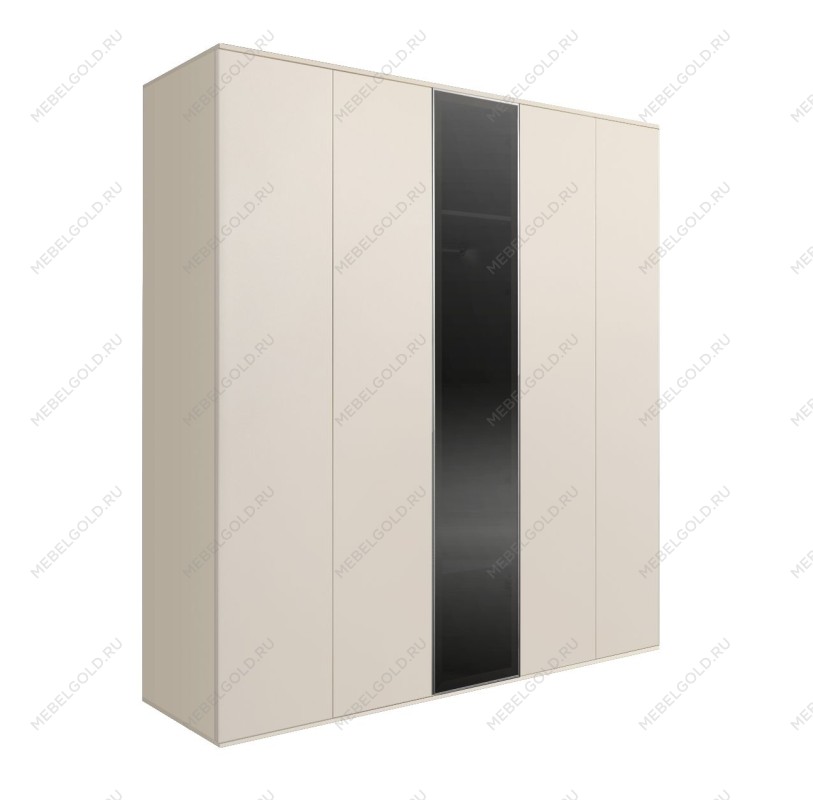 Шкаф 5-ти дв. Bogemia Air (Слоновая кость/Серебро) БМШ2/5(1)