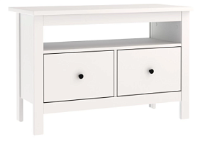 САГА тумба 2 ящика белая