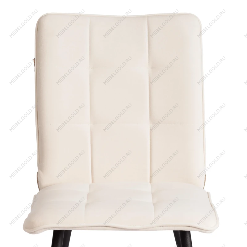 Стул обеденный Bari, LT, флок, молочный/черный, 4, 41х55х89 см | изображение 5