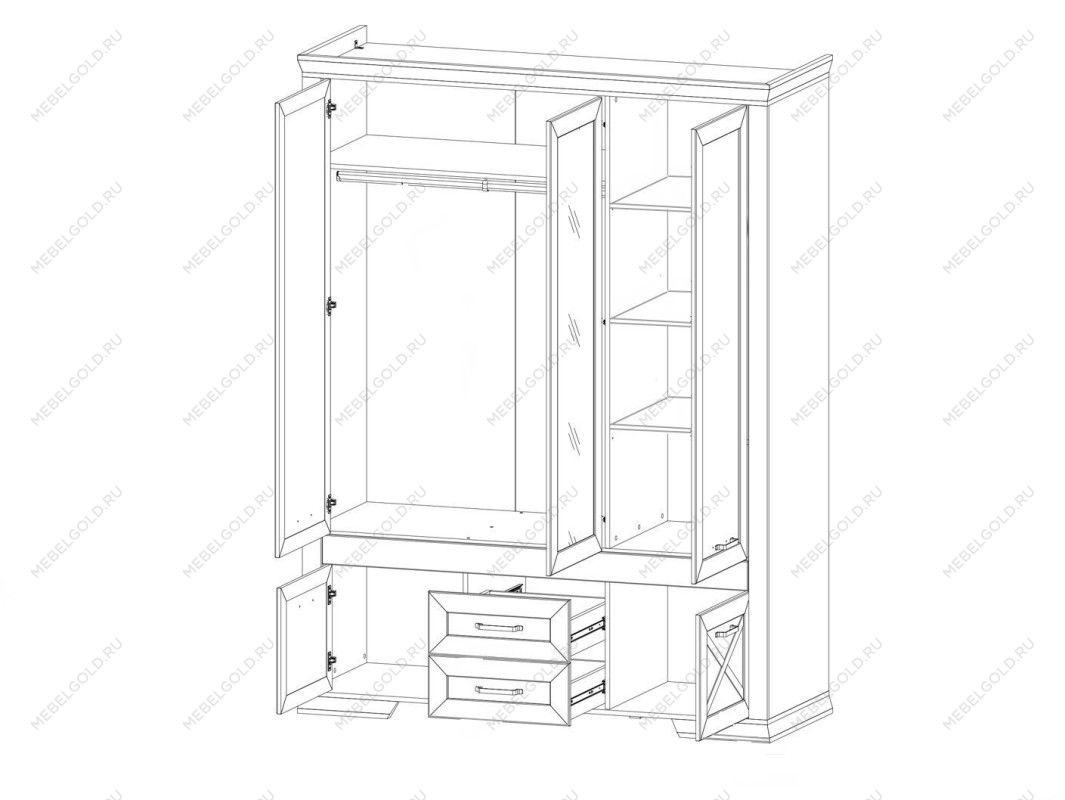 Шкаф Марсель SZF5D2S | изображение 6