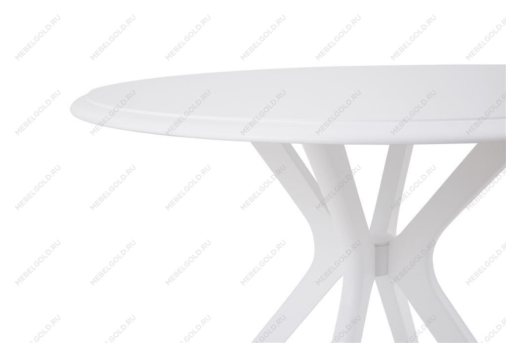 Стол Пекин не раздвижной (1000*1000/цвет столешницы Белый/цвет ножек Белый) | изображение 3