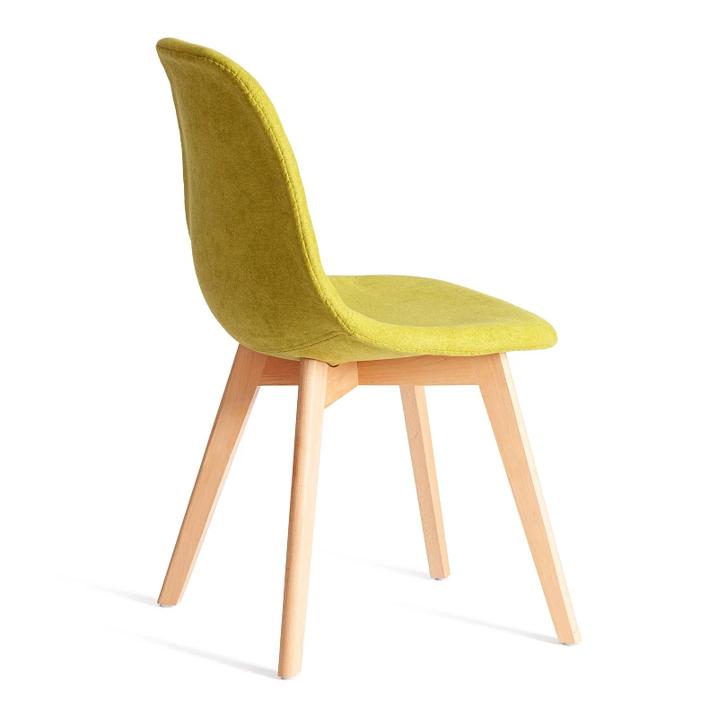 Стул CINDY SOFT (mod. C1021F1-1), фактурный велюр/дерево бук, 55 х 48 х 83 см, Светло-зеленый LY1701-8 / натуральный | изображение 2