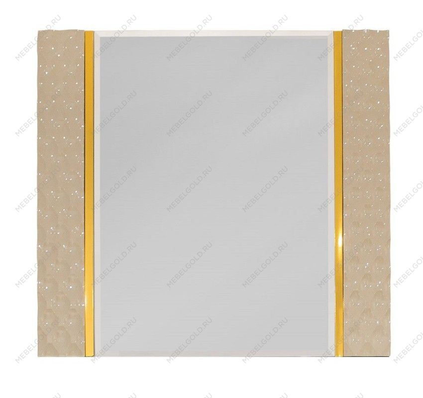 Зеркало Лара ППУ бежевый глянец | изображение 1