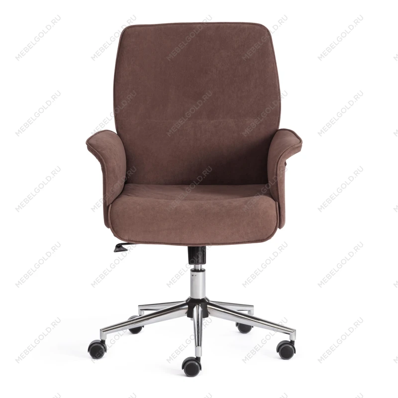 Кресло YORK, флок, коричневый, 6 | изображение 4