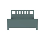 САГА кровать двойная 160х200 темно-бирюзовая | изображение 1