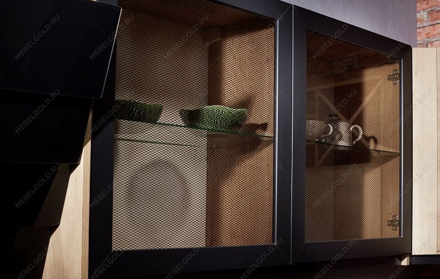 Шкаф со стеклом ШСТ-40, Сити (400*320*720) Дуб Галифакс натуральный, 20827 | изображение 1