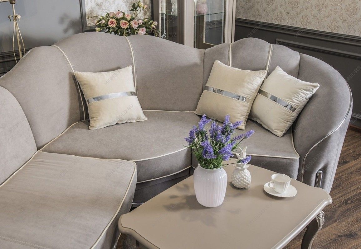 Диван Гравита угловой 2-у-1 серый серебро | изображение 2