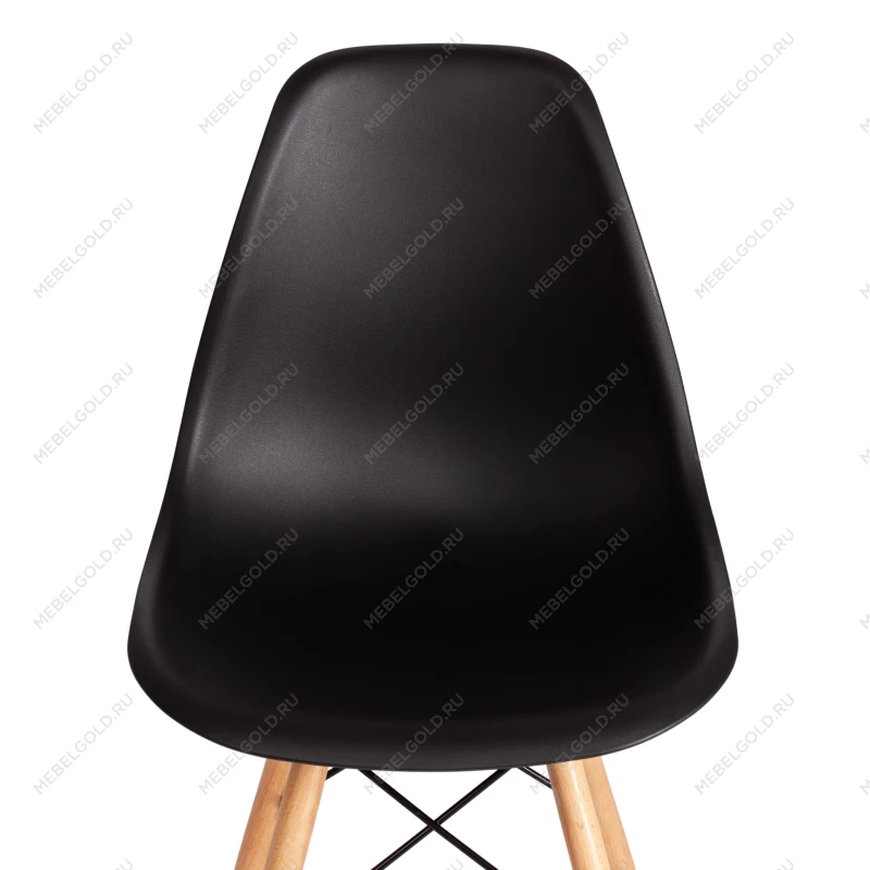 Стул CINDY (EAMES) (mod. 1801), дерево бук/металл/сиденье пластик, 45x51x82 см, Black (черный) | изображение 5