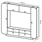 Стенка для гостиной iMEB черный глянец | изображение 3