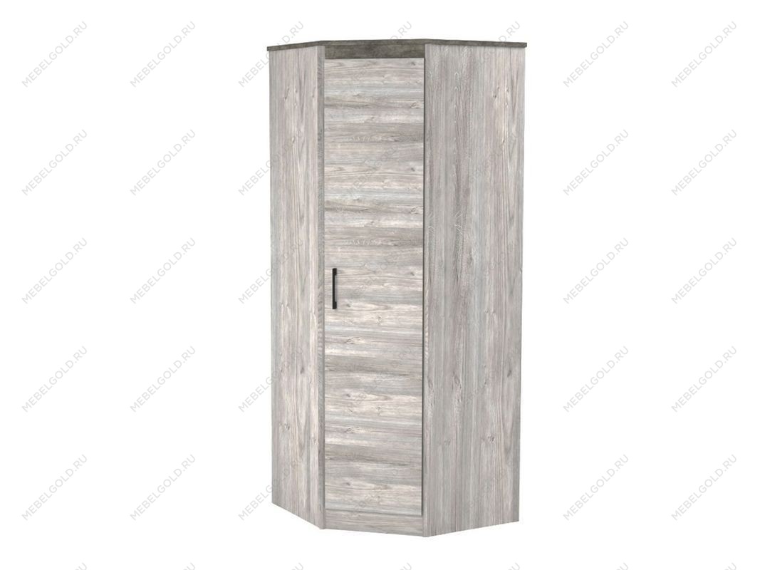 Шкаф угловой 2194, Денвер (879*879*2194) Риббек серый, 11730