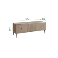 Тумба под телевизор Римини СОЛО (Мокка/Серебро) РМТ-3(s)