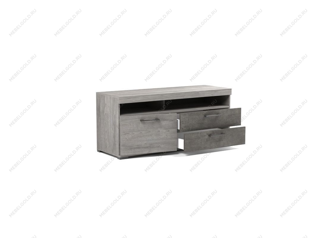 Тумба Д-4 под ТВ, Денвер (1300*450*576) Риббек серый, 31307 | изображение 1