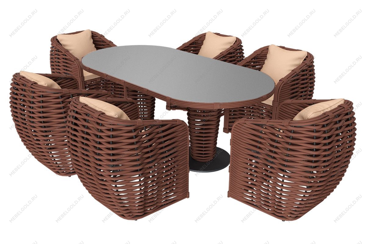 MOKKA MAJORCA стол обеденный, цвет капучино | изображение 1