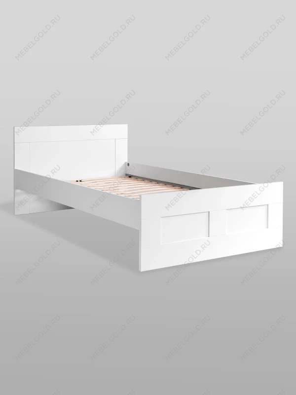 Кровать двуспальная Сириус, 120х200 см, белая | изображение 11