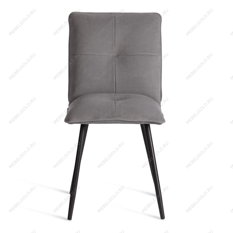 Стул обеденный Sweet, LT, флок, серый/черный, 29, 41х55х88 см | изображение 4