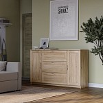 БРИМНЭС / СИРИУС тумба ИКЕА / IKEA 2 двери и 3 ящика 156х95 сонома | изображение 4