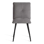 Стул обеденный Sweet, LT, флок, серый/черный, 29, 41х55х88 см | изображение 4