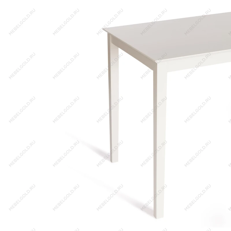 Обеденный комплект Хадсон (стол + 4 стула)/Hudson Dining Set, дерево гевея/мдф, стол: 110х70х75см / стул: 44х42х89см, ivory white (слоновая кость), ткань кор.-зол | изображение 2