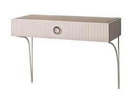 Стол туалетный (консоль) Bogemia Fillini (Слоновая кость) (Novabuk/Хром) БМСТ-1(FI)