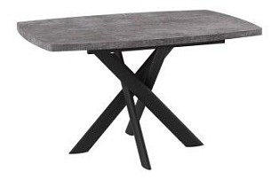 Стол Andres-130 (130/165 х 85 / дымчатая керамика / черный)