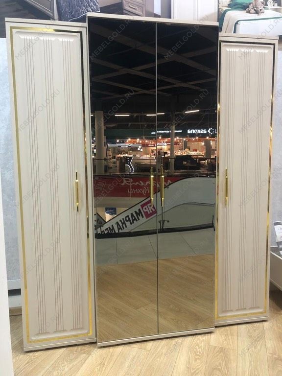 Шкаф Замира 4-дверный бежевый | изображение 4