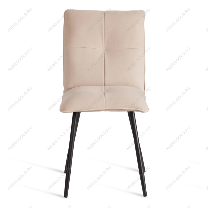 Стул обеденный Sweet, LT, флок, бежевый/черный, 7, 41х55х88 см | изображение 4