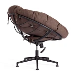 Кресло CLOUDE, рогожка/металл, 97х98х90-96см, коричневый, 3М7-147 | изображение 3