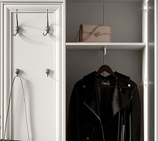 Шкаф с вешалкой Кентаки PPK/110P белый