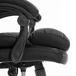 Кресло Chief metalBL, кож/зам/ткань, черный/черный стеганный/черный, 36-6/36-6/TW-11 | изображение 9