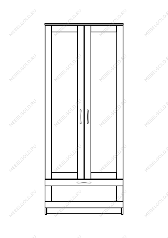 м. Марьина Роща - БРИМНЭС / СИРИУС Шкаф ИКЕА / IKEA для одежды 2 двери и 1 ящик сонома | изображение 3