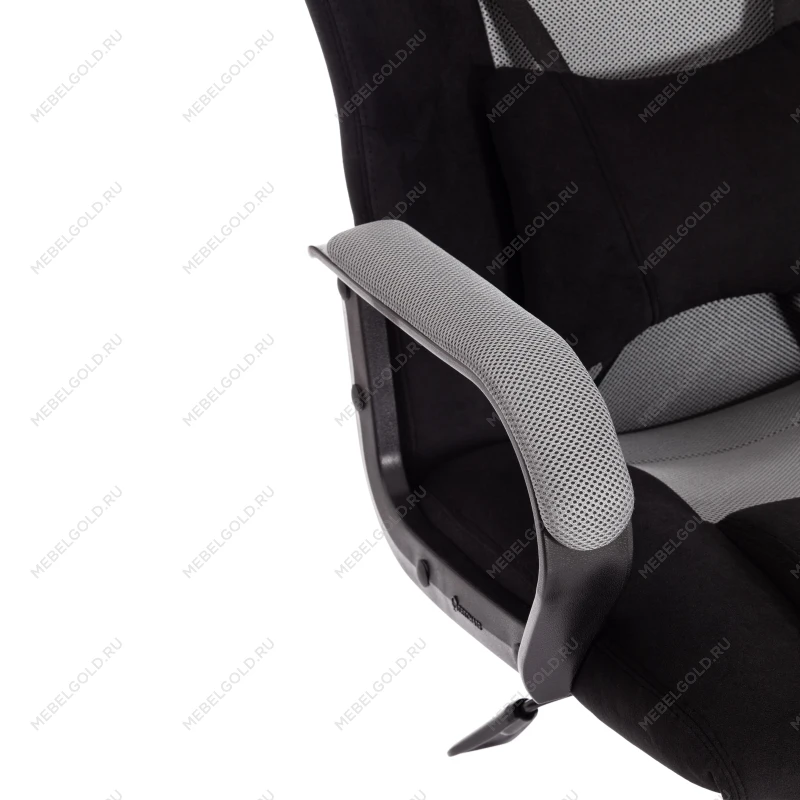 Кресло DRIVER (22), флок/ткань, черный/серый, 35/TW-12 | изображение 9