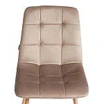 Стул CHILLY (mod. JSC-220), Велюр/металл, 44,5х52,5х88 см, Beige (бежевый) HLR8 / натуральный | изображение 6