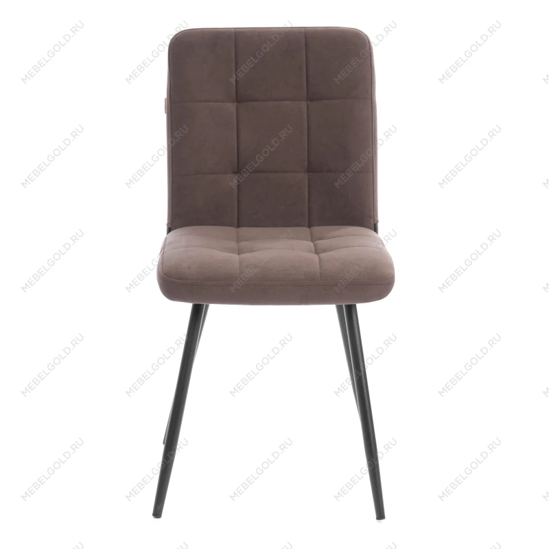 Стул обеденный Medeo, велюр, коричневый, 6, 47х56х89 | изображение 4