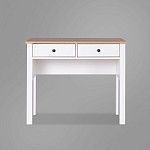 САГА стол туалетный 92х45 белый/ясень | изображение 1