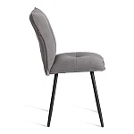 Стул обеденный Sweet, LT, флок, серый/черный, 29, 41х55х88 см | изображение 1