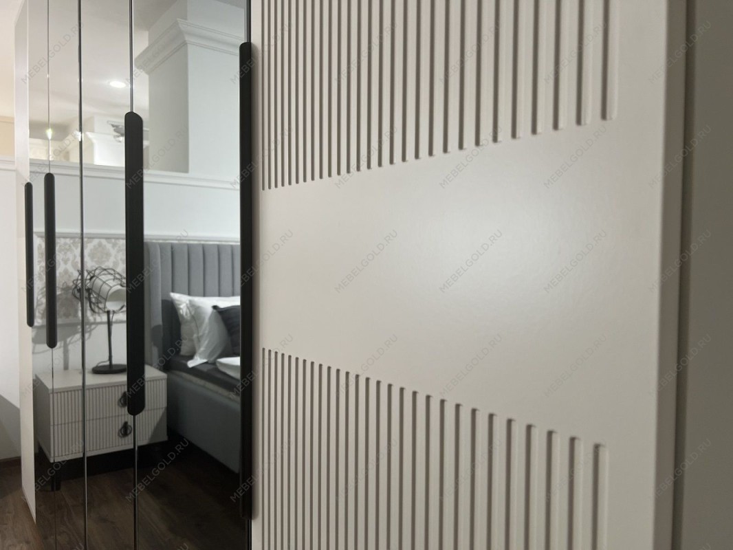 Спальня Стелла 6-дверная светло серый камень | изображение 15