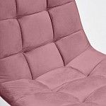 Стул барный CHILLY (mod.7095б) коралловый barkhat 15/черный | изображение 3