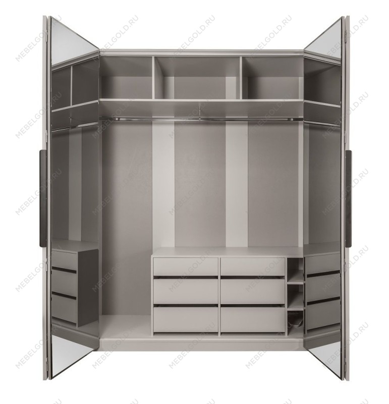 Спальня Стелла 4-дверная светло серый камень | изображение 11