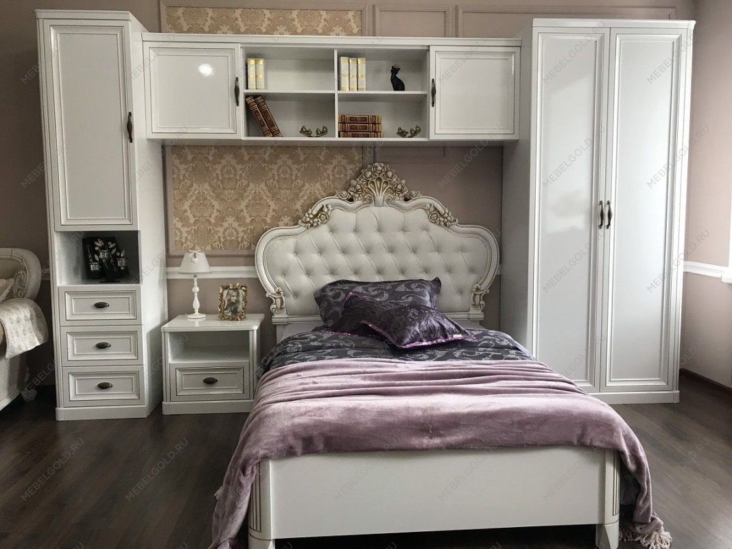 Шкаф детский Натали 2-ств без зеркал белый глянец | изображение 6