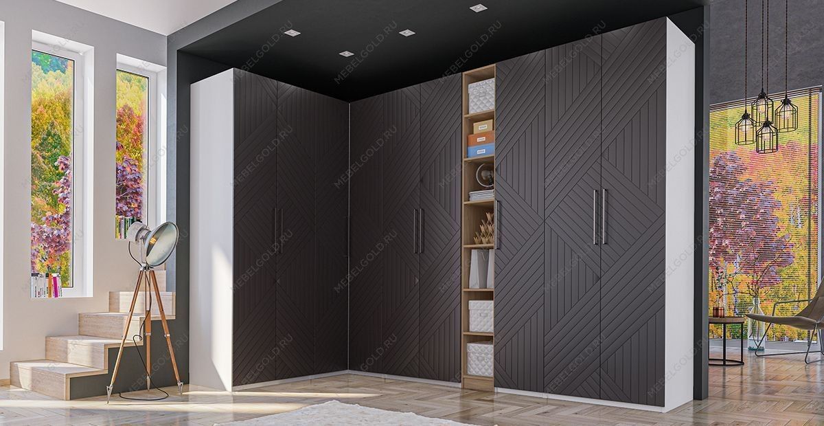 Шкаф Отис МН-039-06 П5 с фасадом МДФ (графит) | изображение 3