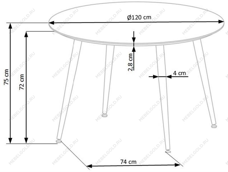 Стол обеденный Halmar EMBOS (черный/черный, золотой) | изображение 11