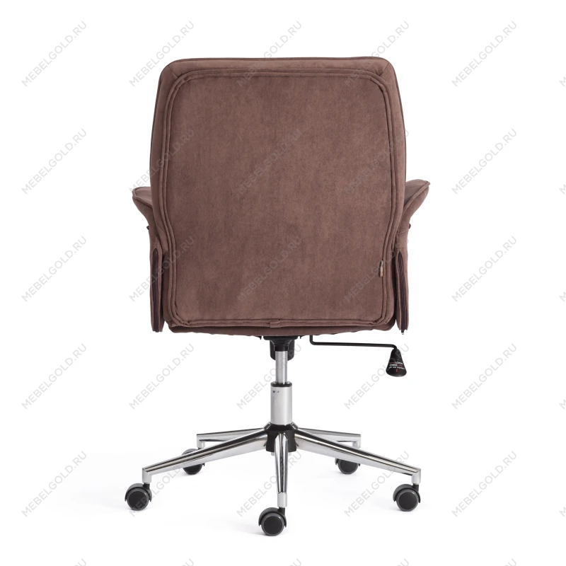Кресло YORK, флок, коричневый, 6 | изображение 3