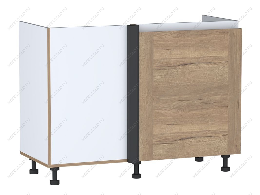 Стол под мойку угловой СМУ-120 правый, Сити (1100*470*820) Дуб Галифакс натуральный, 20843