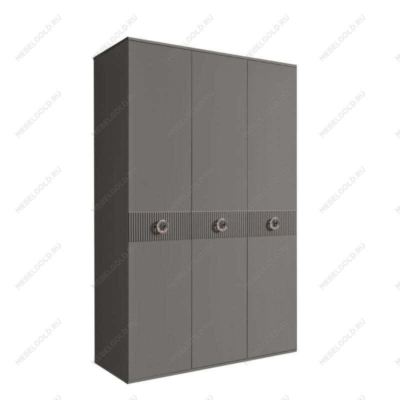 Шкаф 3-х дверный Bogemia Fillini (Серый/Хром) БМШ2/3(Fi)