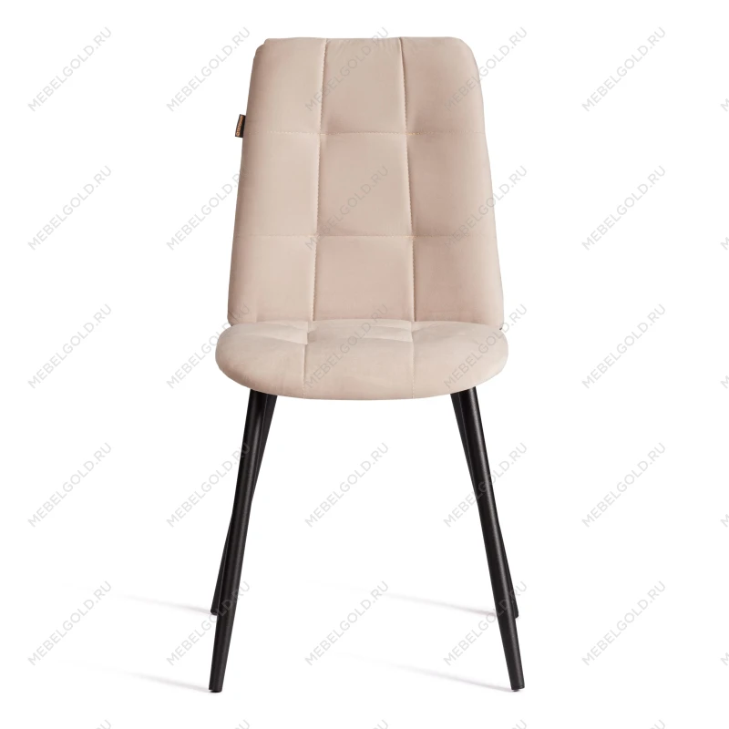 Стул обеденный Asti, велюр, молочный/черный, (Porsche 2) | изображение 4