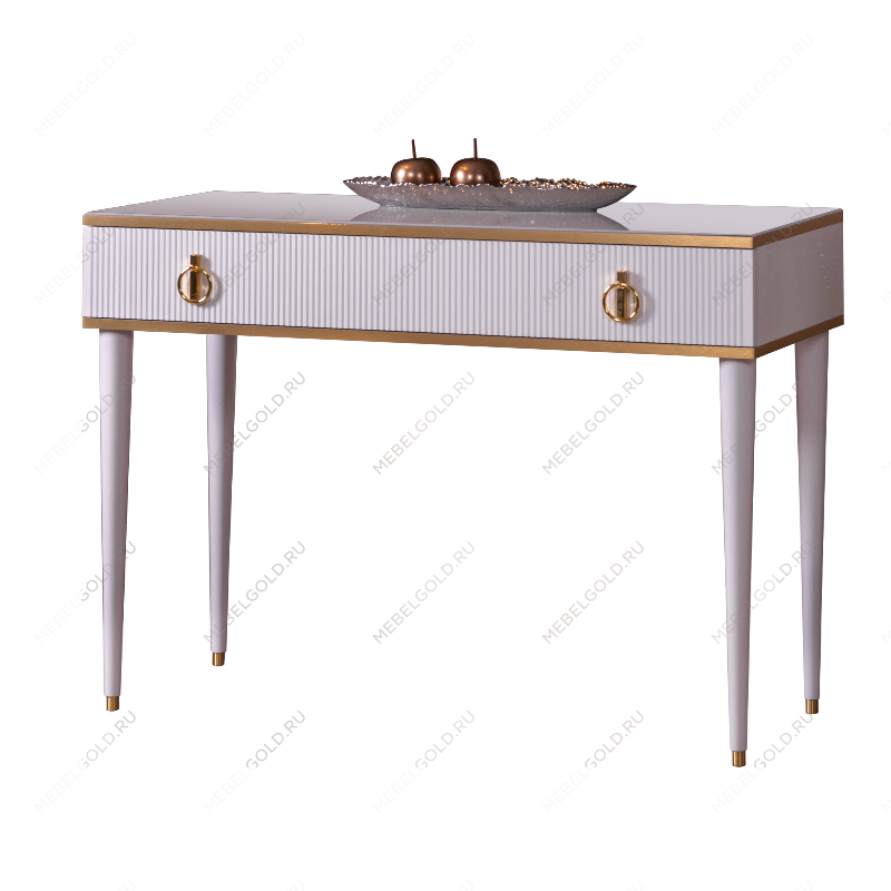 Лобня - Стол туалетный Римини СОЛО (белый золото) РМСТ-1 (s)