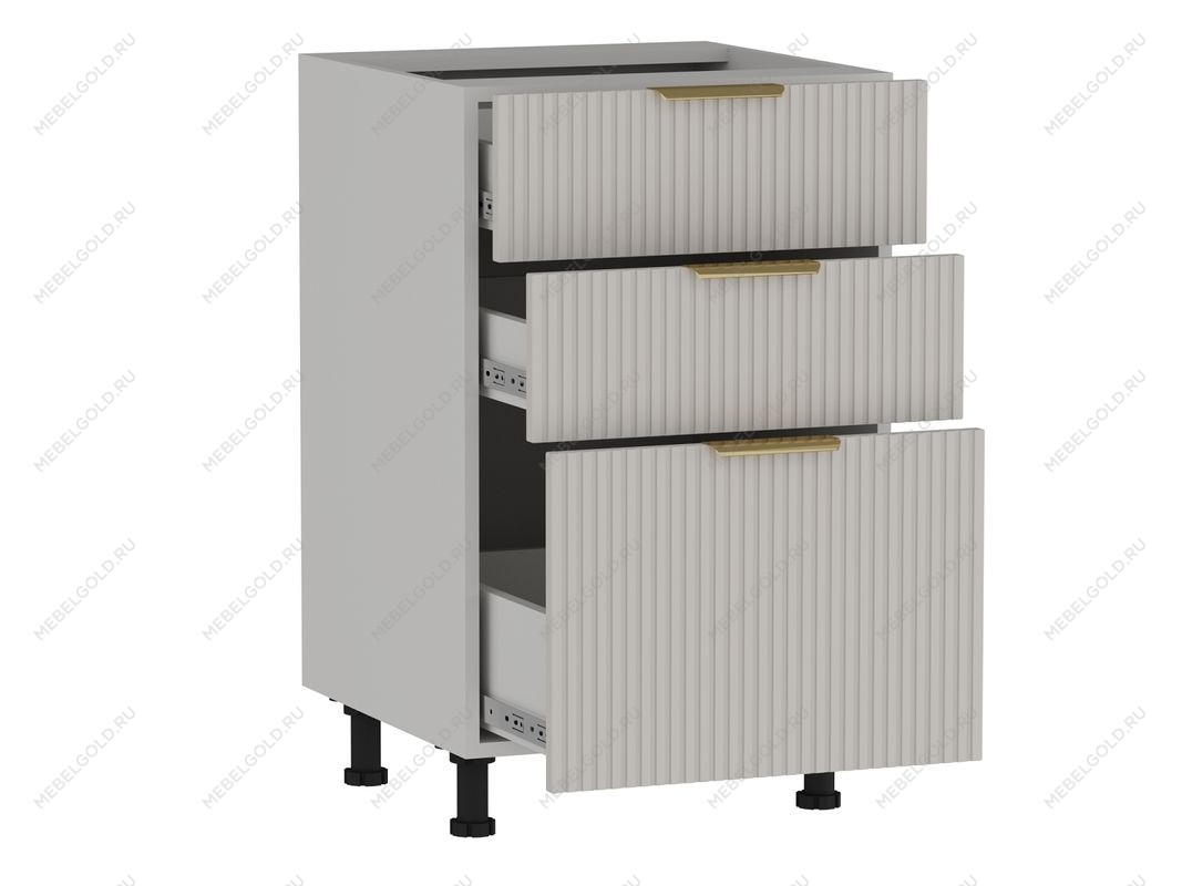 Стол с ящиками СЯ-50 (176/356), Монза (500*523*820) Экокожа Бежевый, 23118 | изображение 1